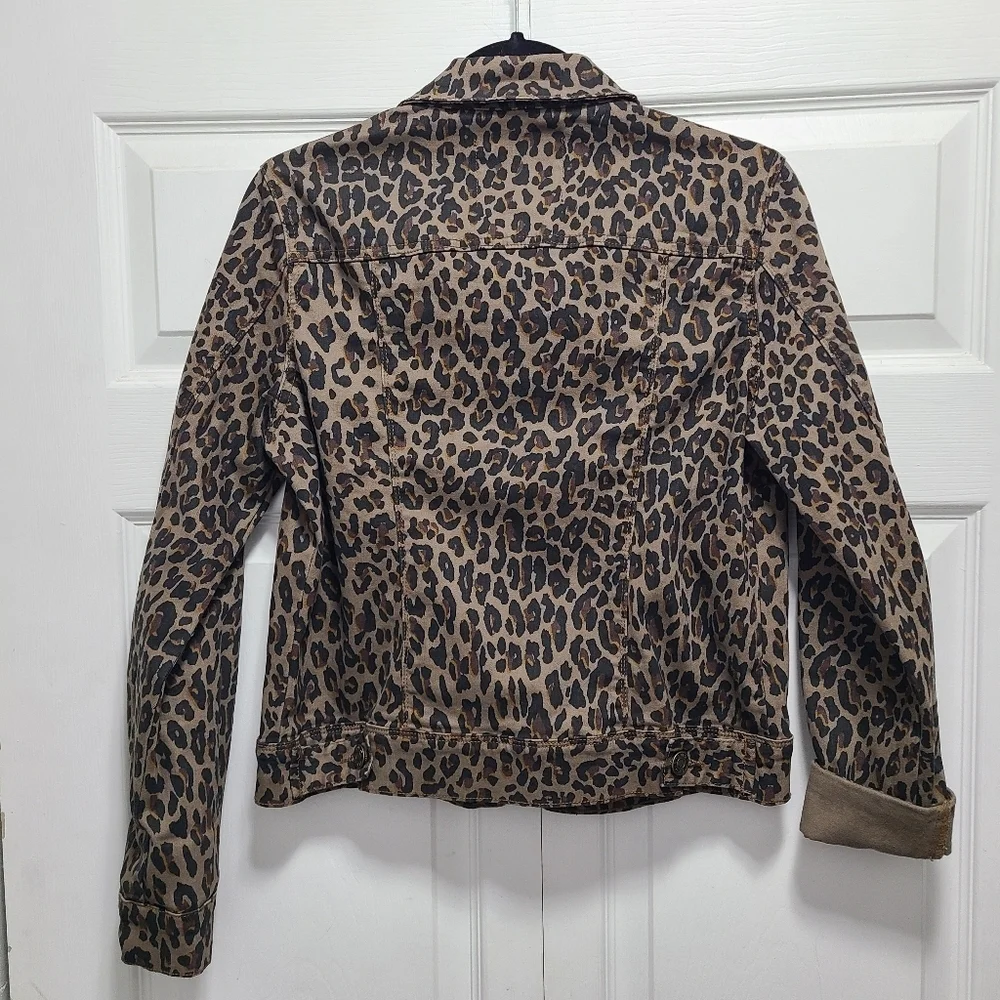 Nine‎ West Sarah Denim Jacket In Tan Bengal Bonanza Small